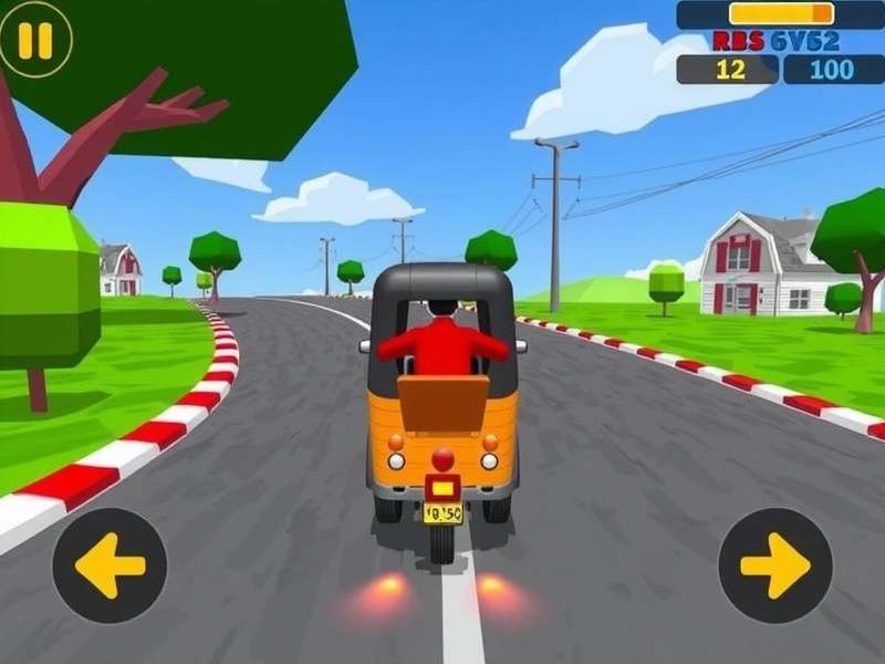 Rickshaw Super Drive Game Screenshot